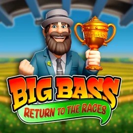 Big Bass Return to the Races slot icon by Pragmatic Play, available at Dragonia Casino