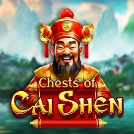 Chests of Cai Shen slot logo by Pragmatic Play at Dragonia Casino