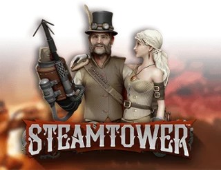 Steam Tower Slot slot logo by NetEnt at Dragonia Casino